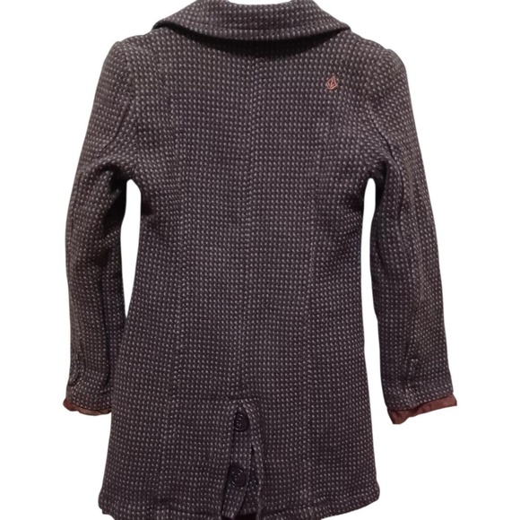 volcom brown pea coat - Picture 2 of 6